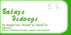 balazs hidvegi business card